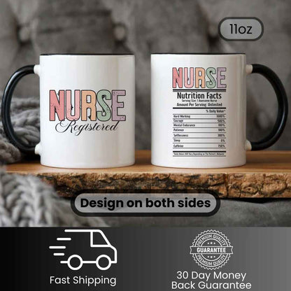 Registered Nurse Nutrition Facts Mug