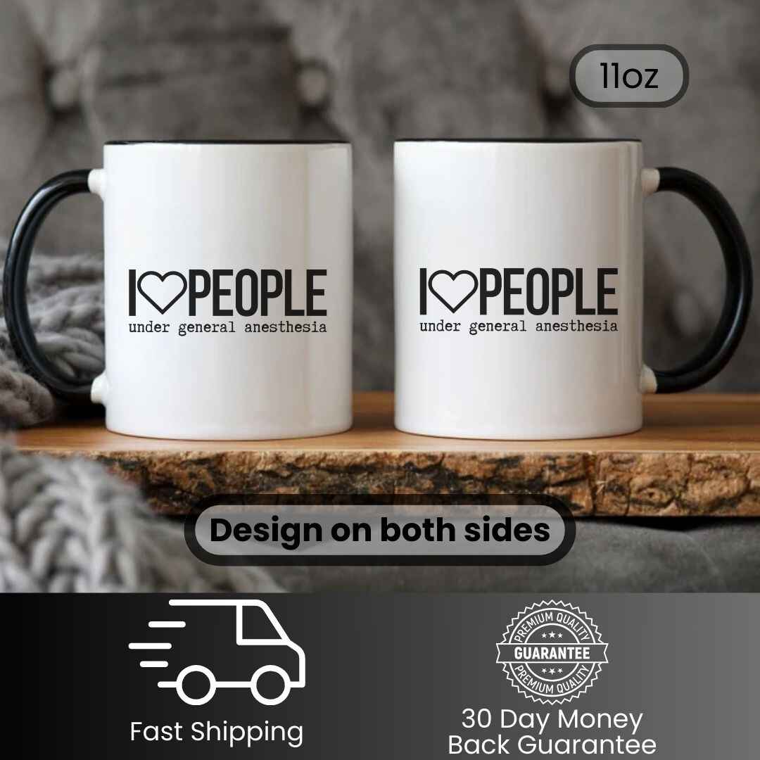 I Love People Funny Mug