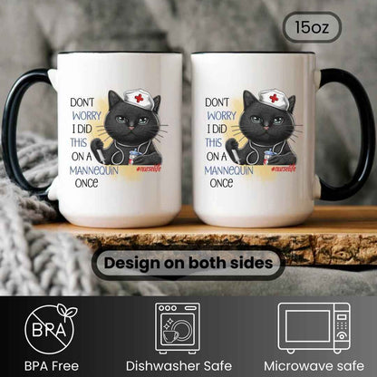 Funny Cat Nurse Mug