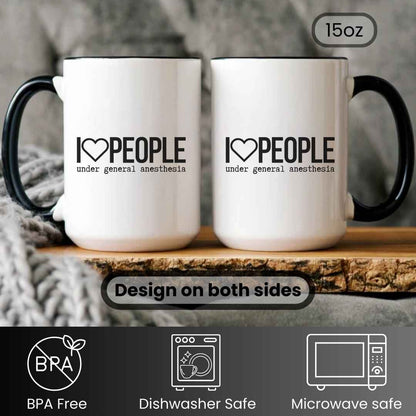 I Love People Funny Mug