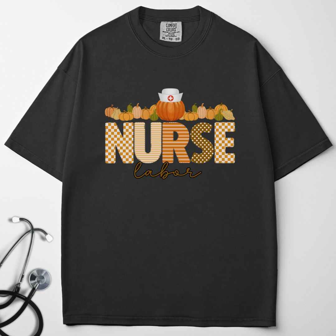 L&D Pumpkin Fall Nurse T-shirt