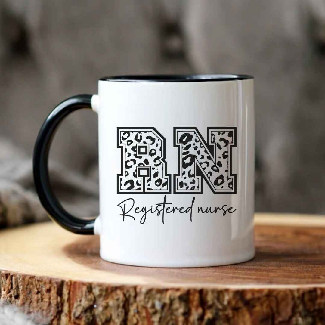 Registered Nurse Leopard Print Mug