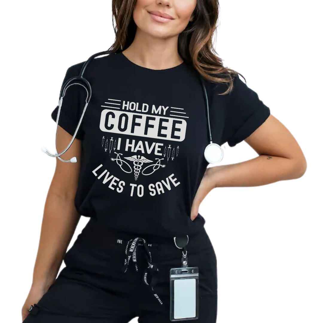 Hold My Coffee Funny T-shirt