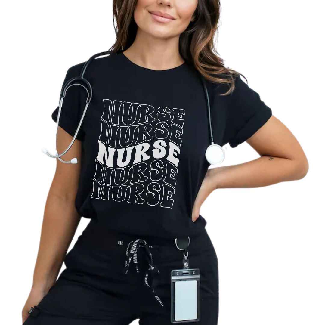 General Nurse Wavy Nurse T-shirt