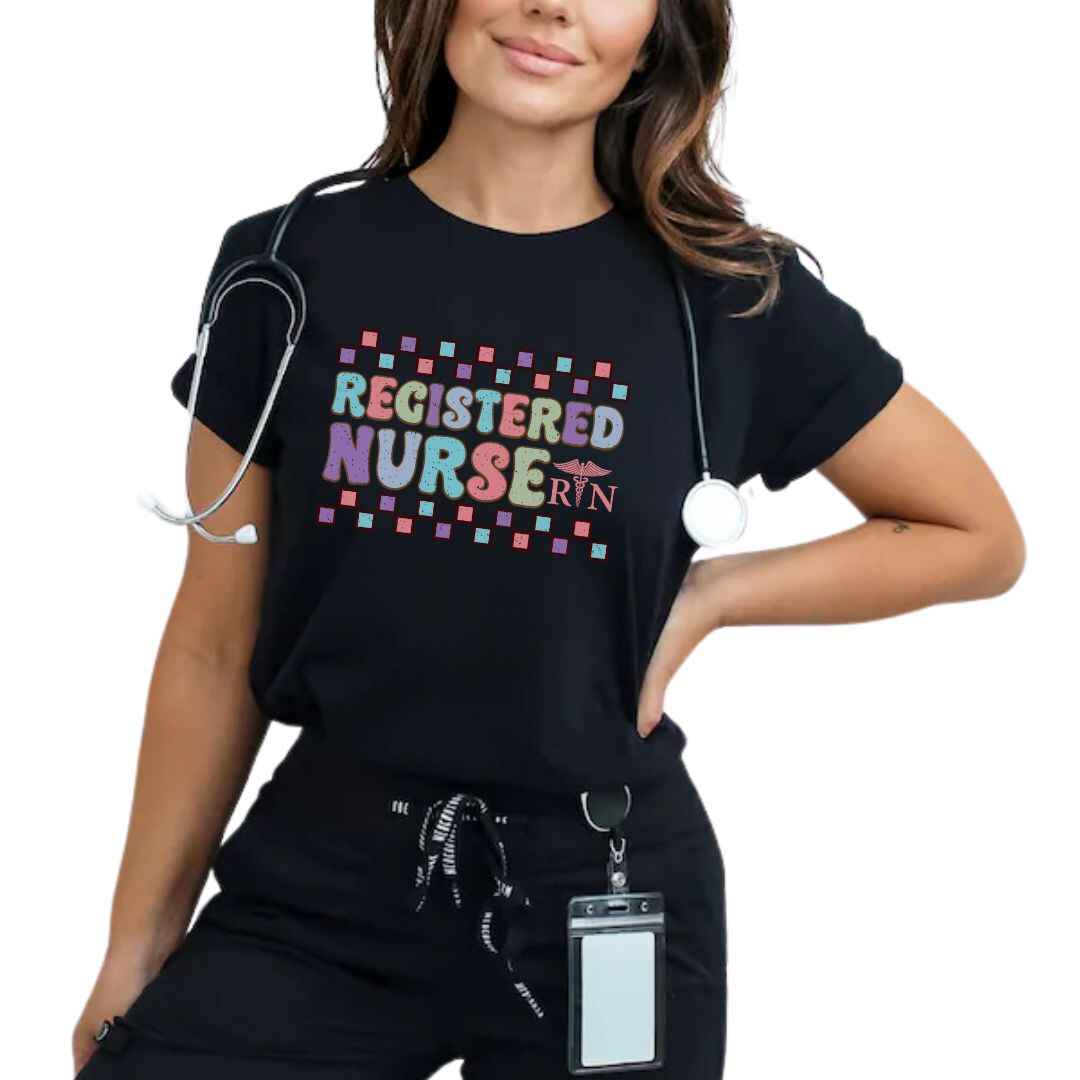 Registered Nurse Retro T-shirt