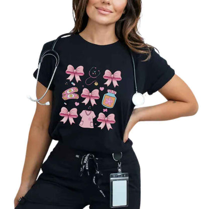 Girly Coquette Nurse T-shirt