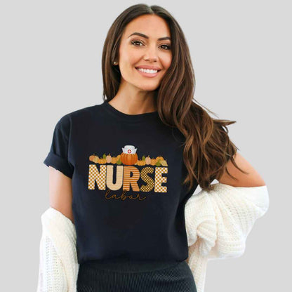 L&D Pumpkin Fall Nurse T-shirt