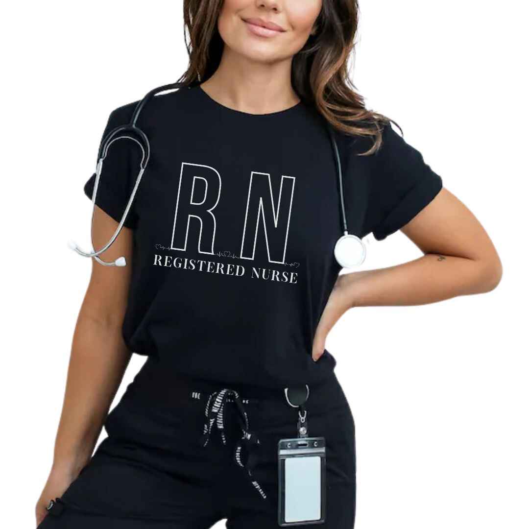 Registered Nurse RN EKG Minimalist T-shirt