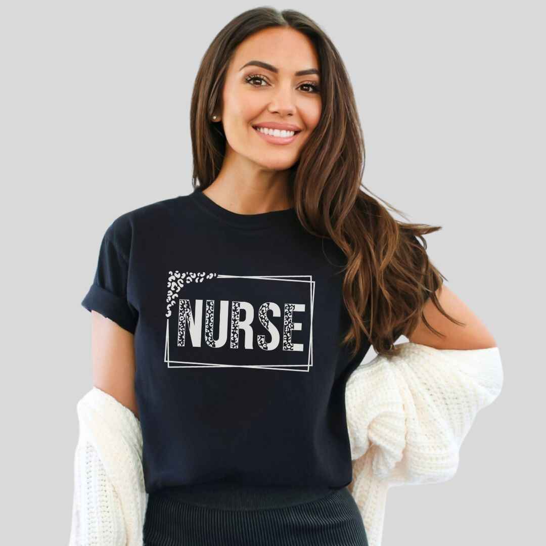 Nurse Leopard Print T-shirt
