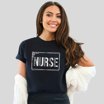 Nurse Leopard Print T-shirt