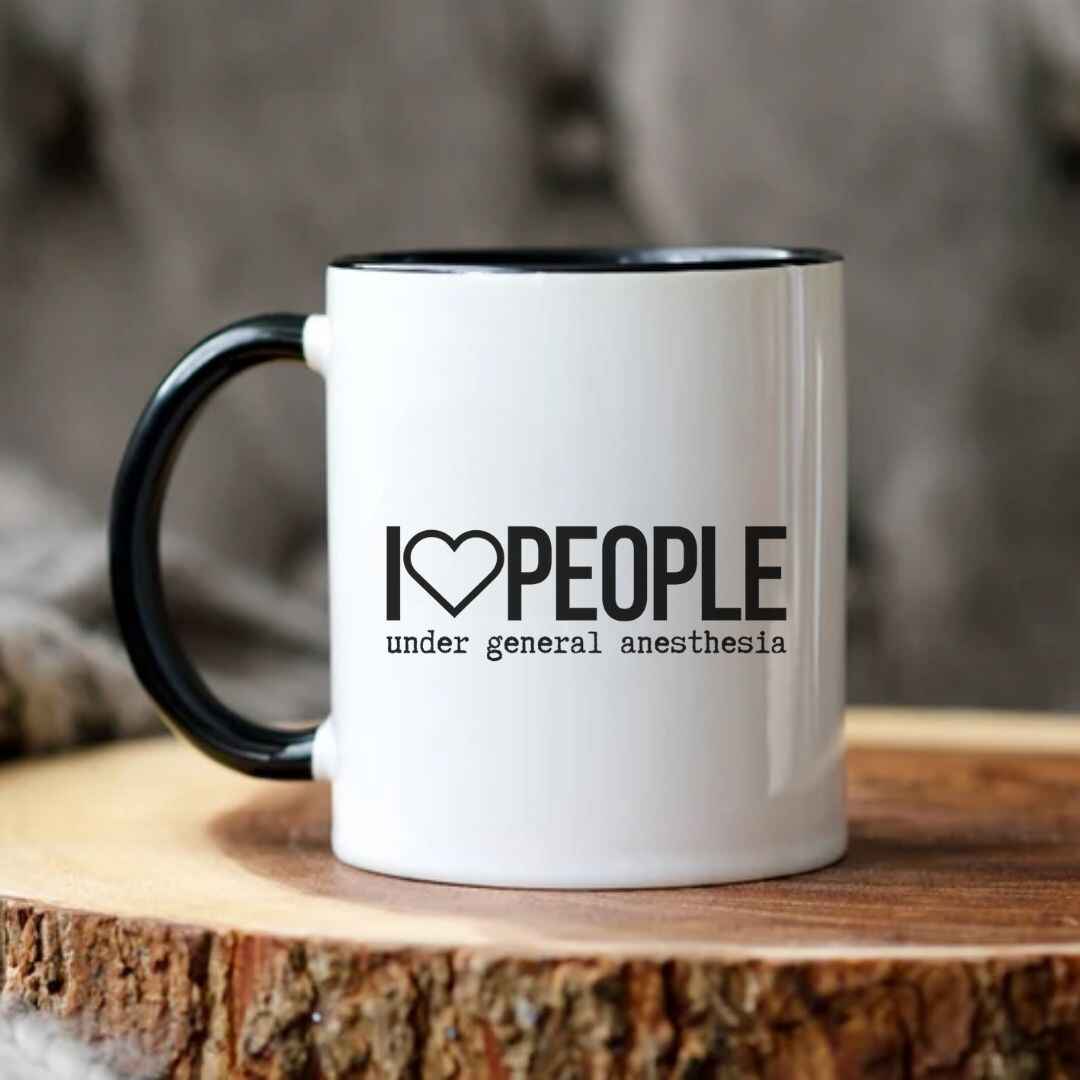 I Love People Funny Mug