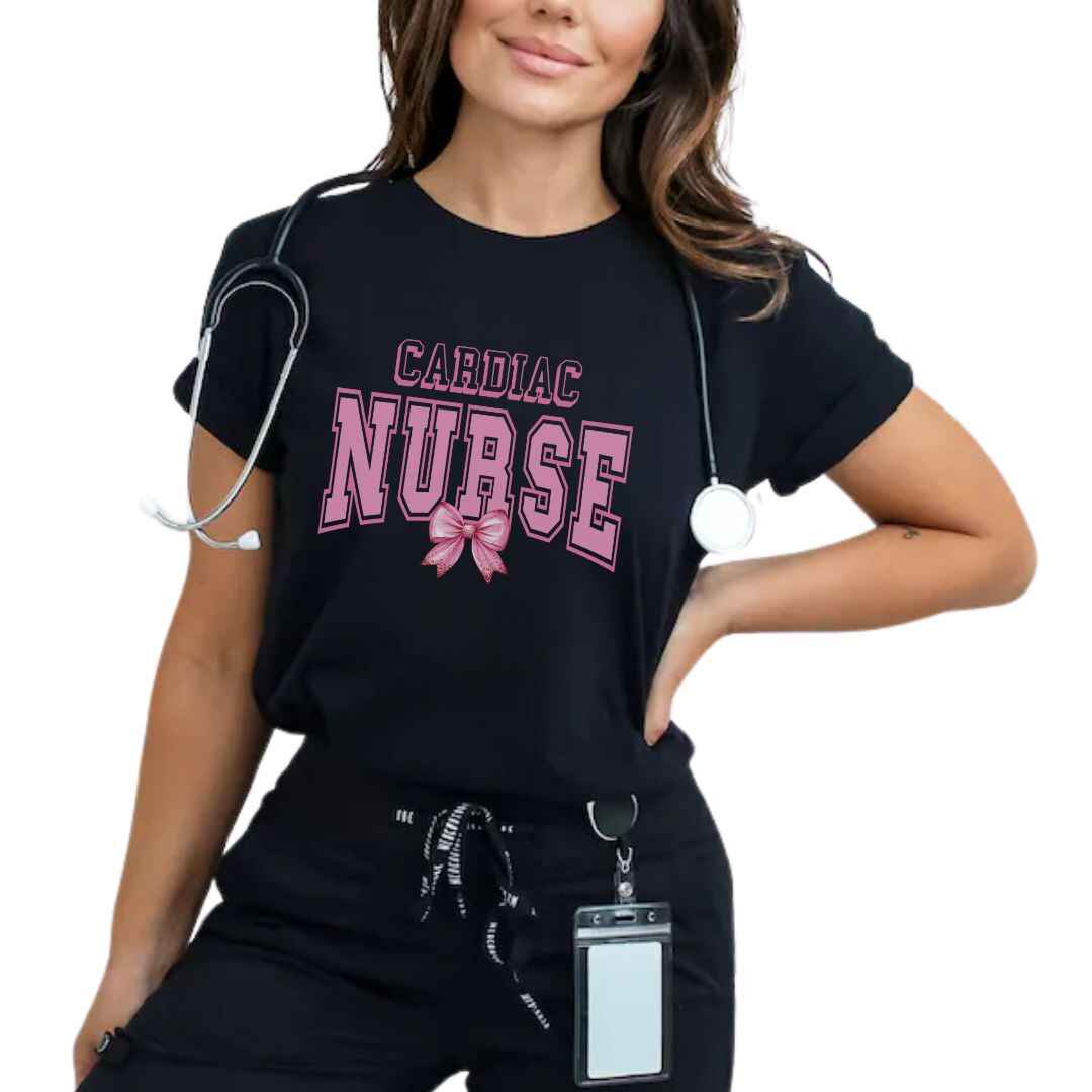 Cardiac Nurse College Coquette T-shirt