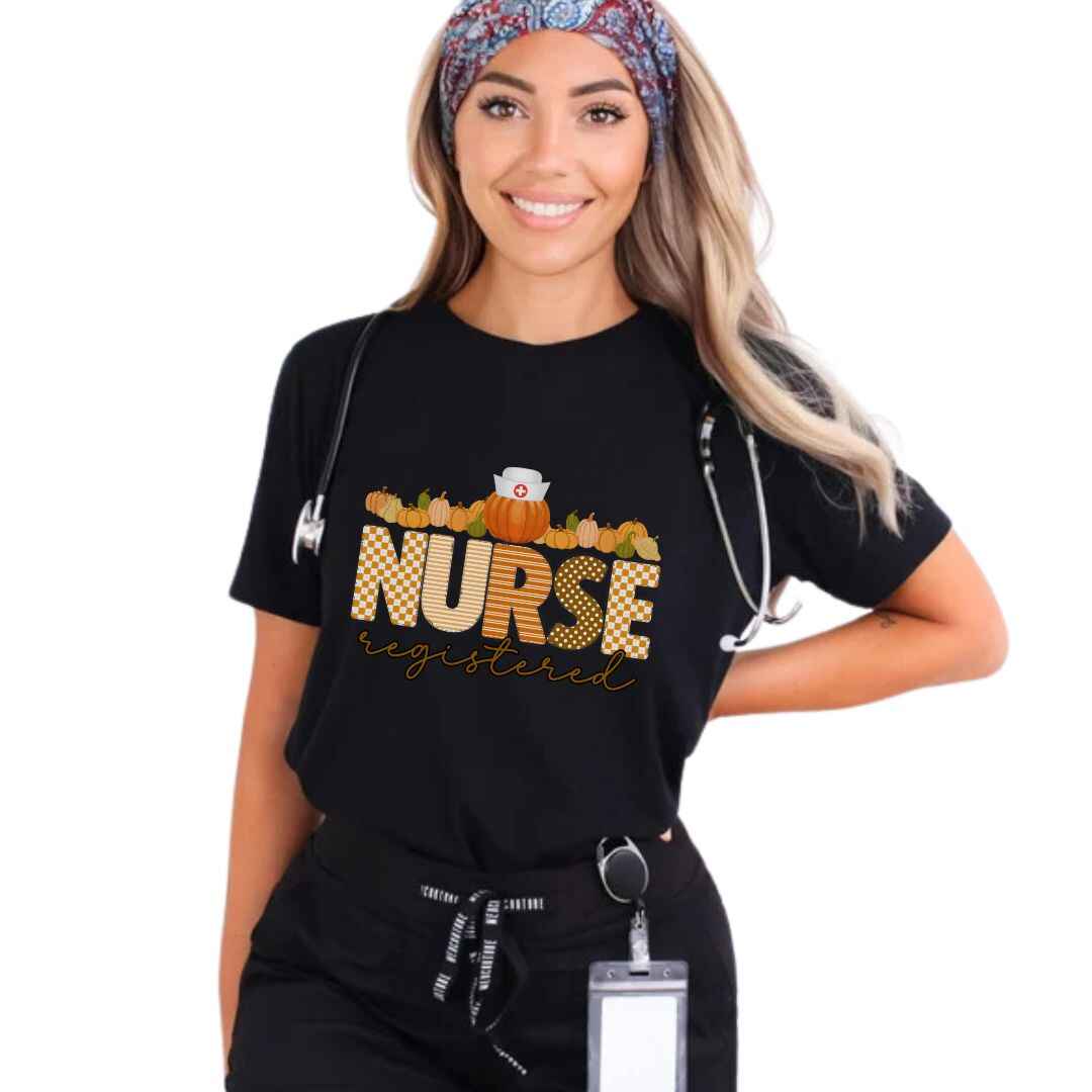 Registered Nurse Pumpkin Fall T-shirt