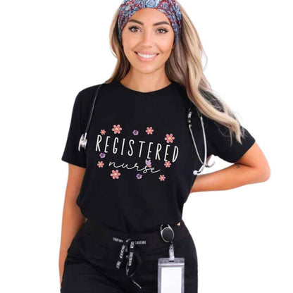 Registered Nurse Floral T-shirt