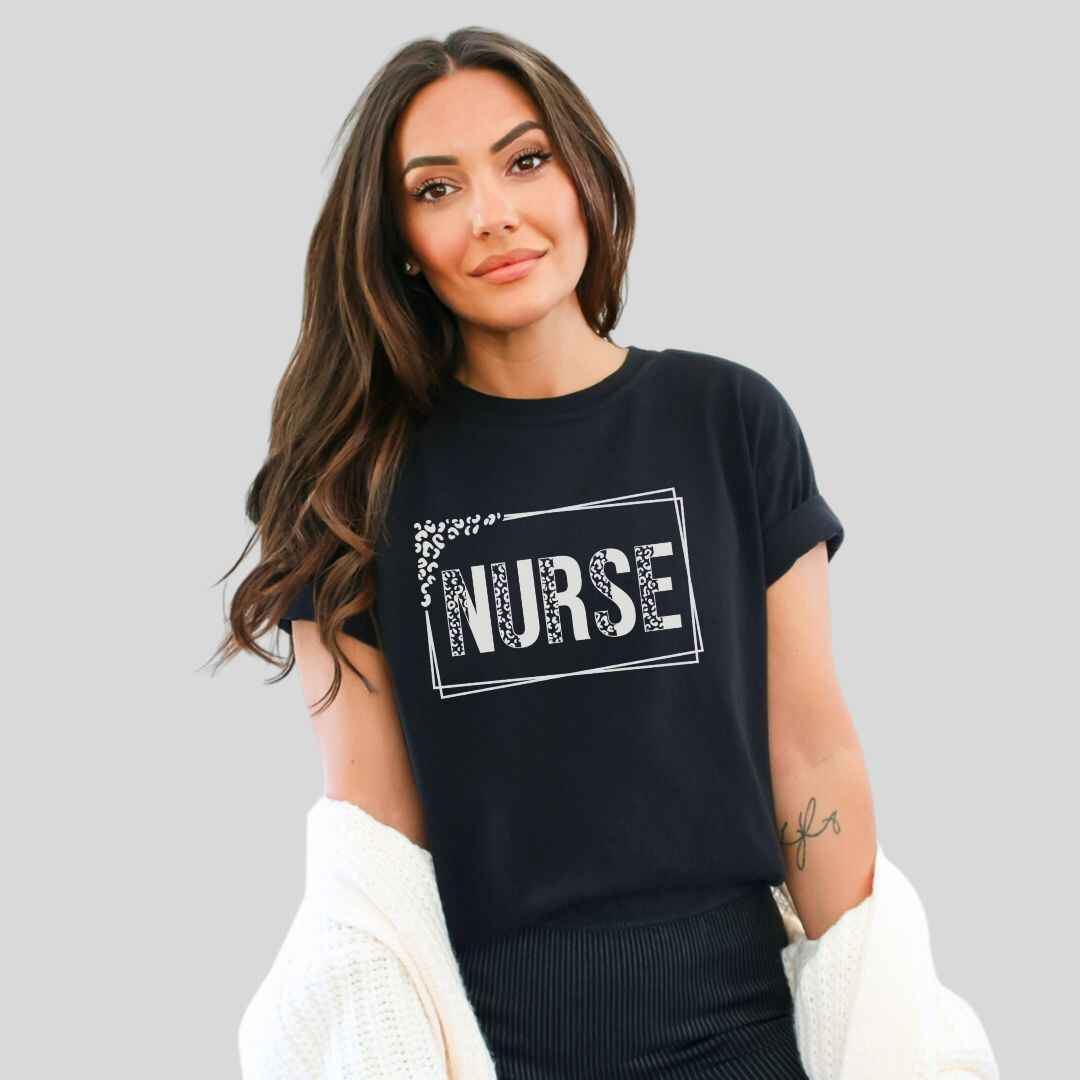 Nurse Leopard Print T-shirt