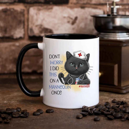 Funny Cat Nurse Mug