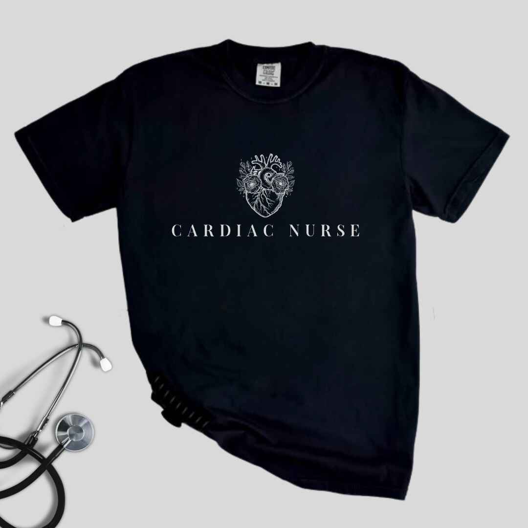 Cardiac Nurse Heart Anatomy Minimalist T-shirt