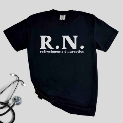 Refreshments & Narcotic Funny T-shirt