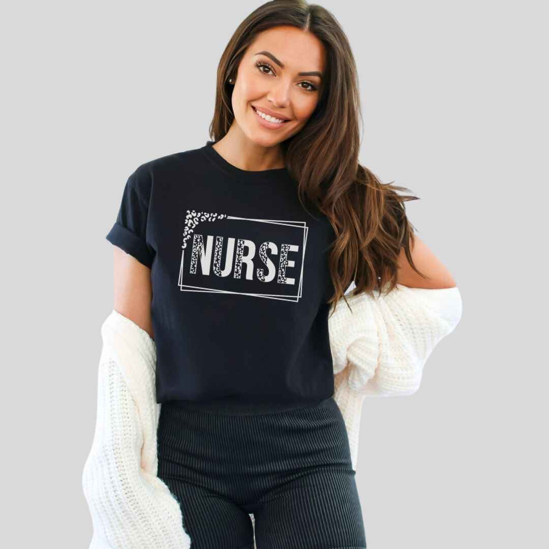 Nurse Leopard Print T-shirt