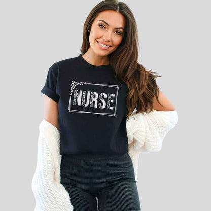 Nurse Leopard Print T-shirt