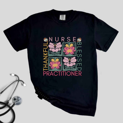 Thankful & Blessed Nurse Practitioner Fall T-shirt