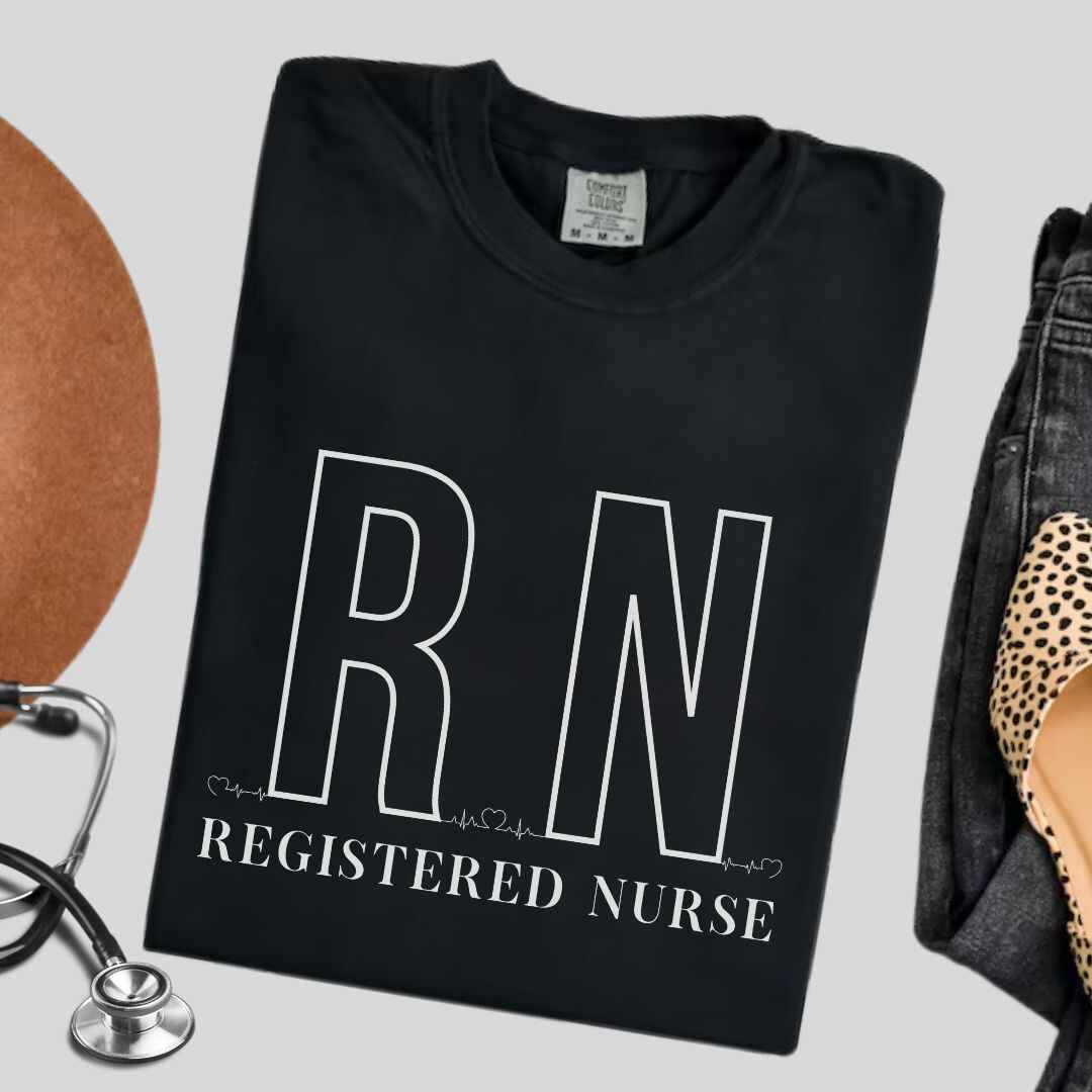 Registered Nurse RN EKG Minimalist T-shirt