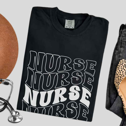 General Nurse Wavy Nurse T-shirt