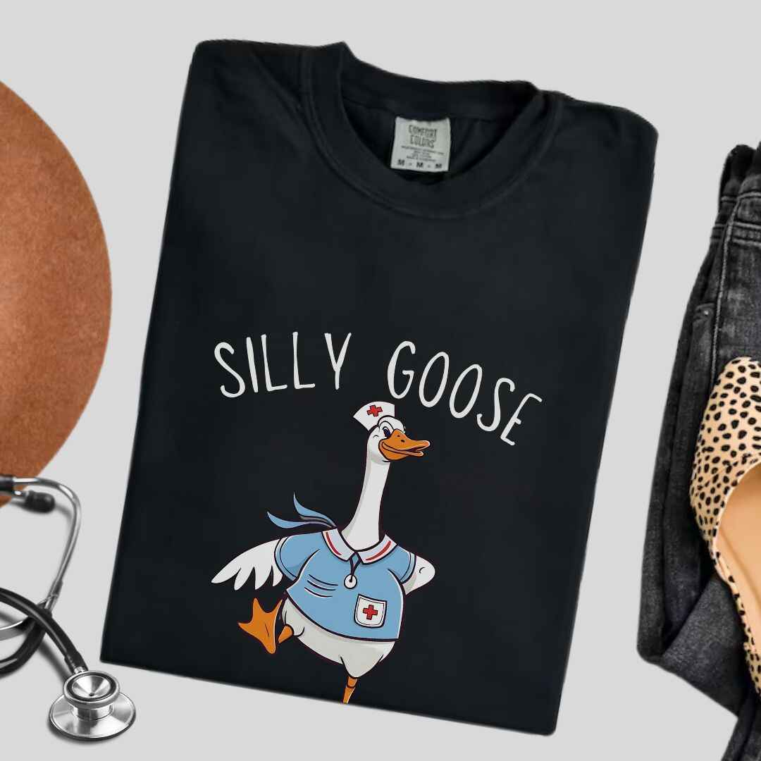 Silly Goose Nurse Club Funny T-shirt