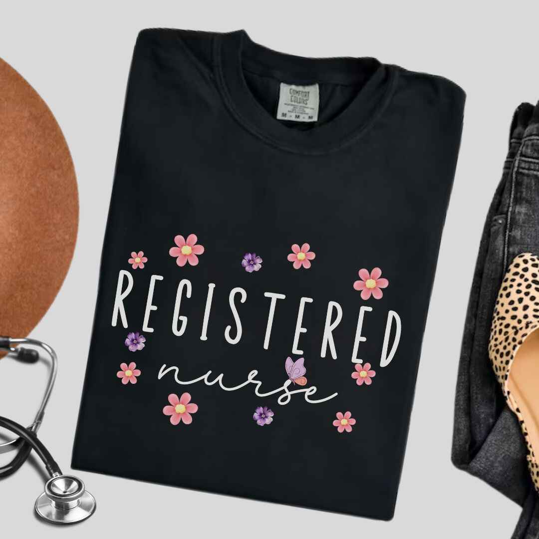 Registered Nurse Floral T-shirt