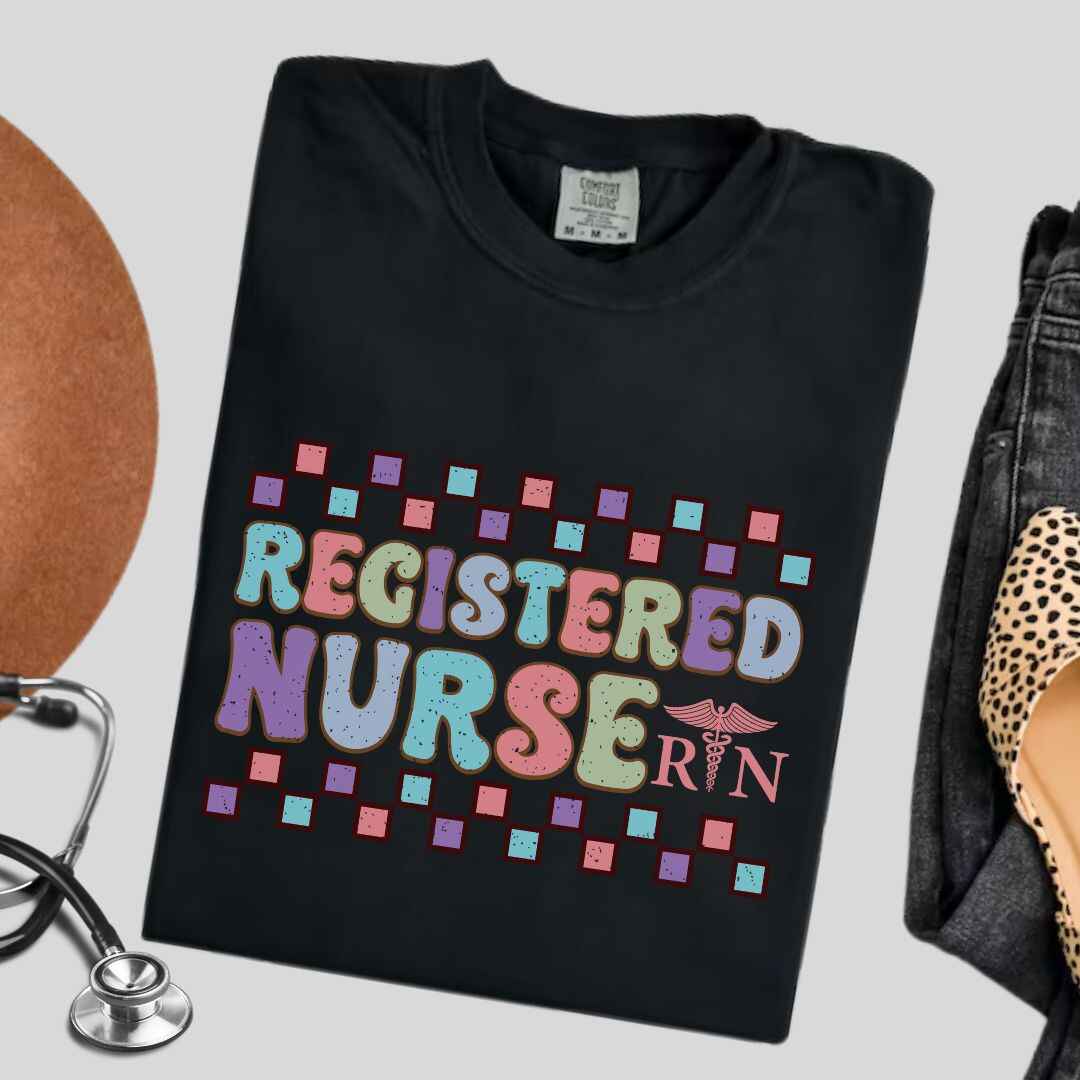 Registered Nurse Retro T-shirt