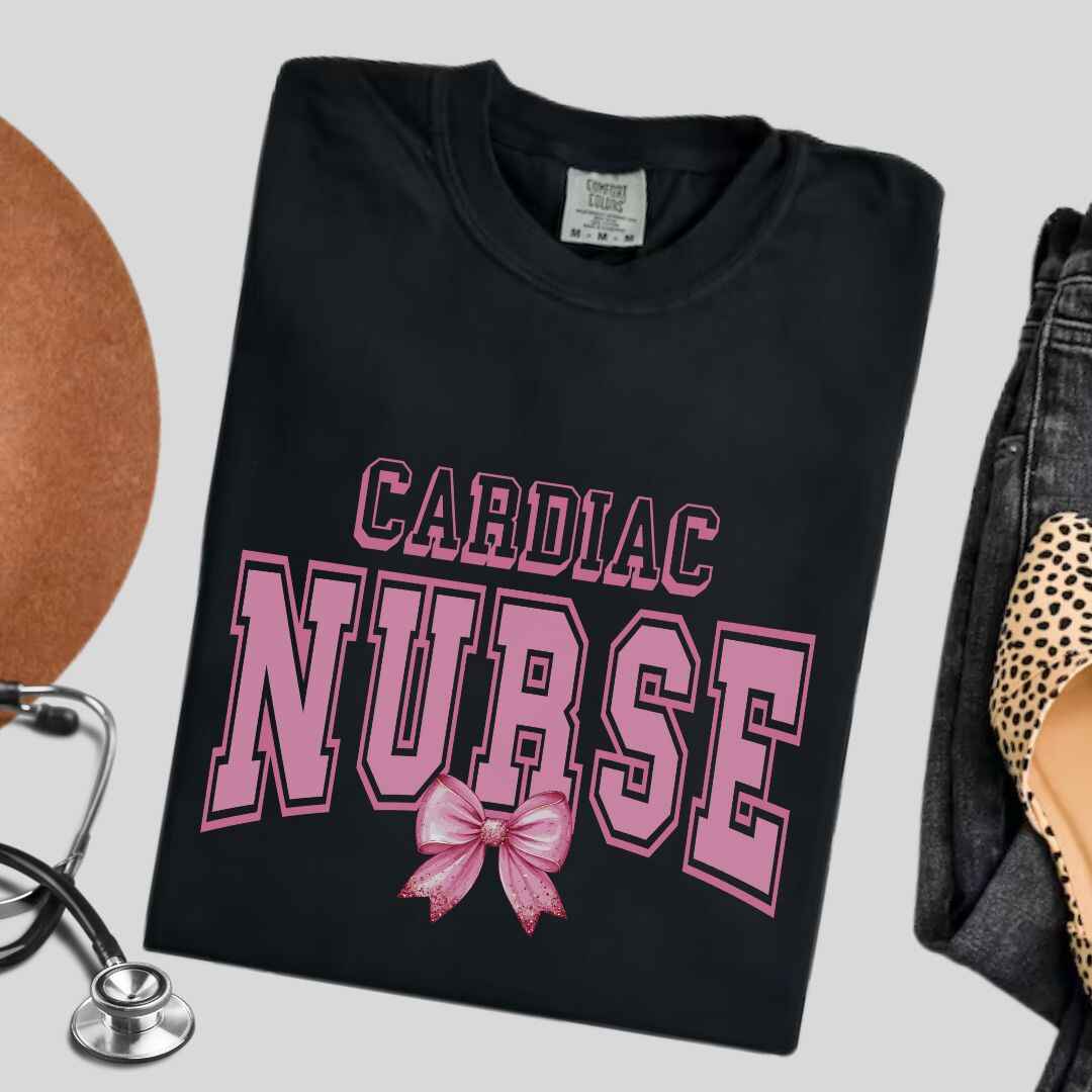 Cardiac Nurse College Coquette T-shirt