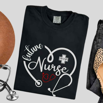 Future Nurse Heart Stethoscope T-shirt