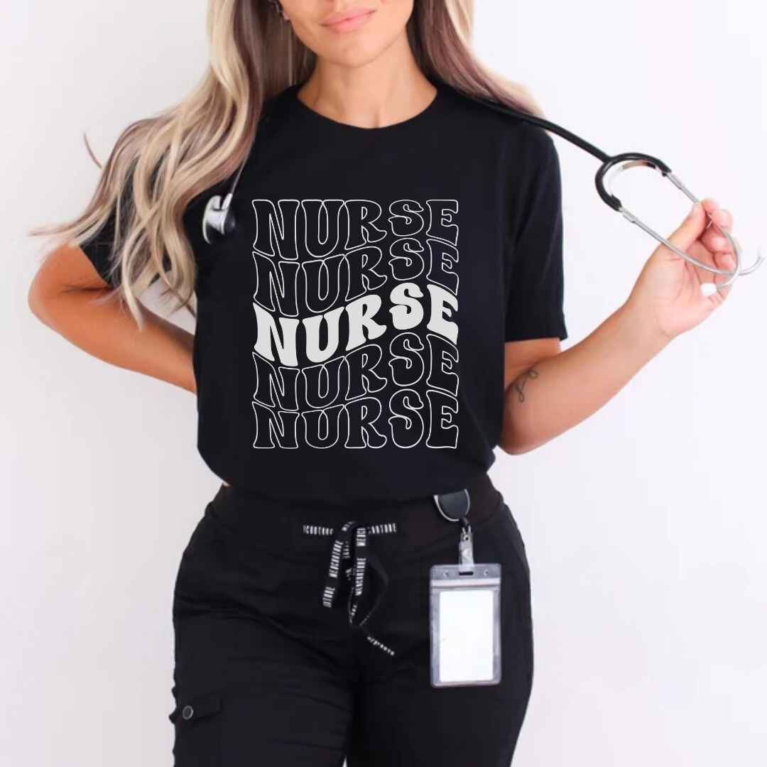 General Nurse Wavy Nurse T-shirt