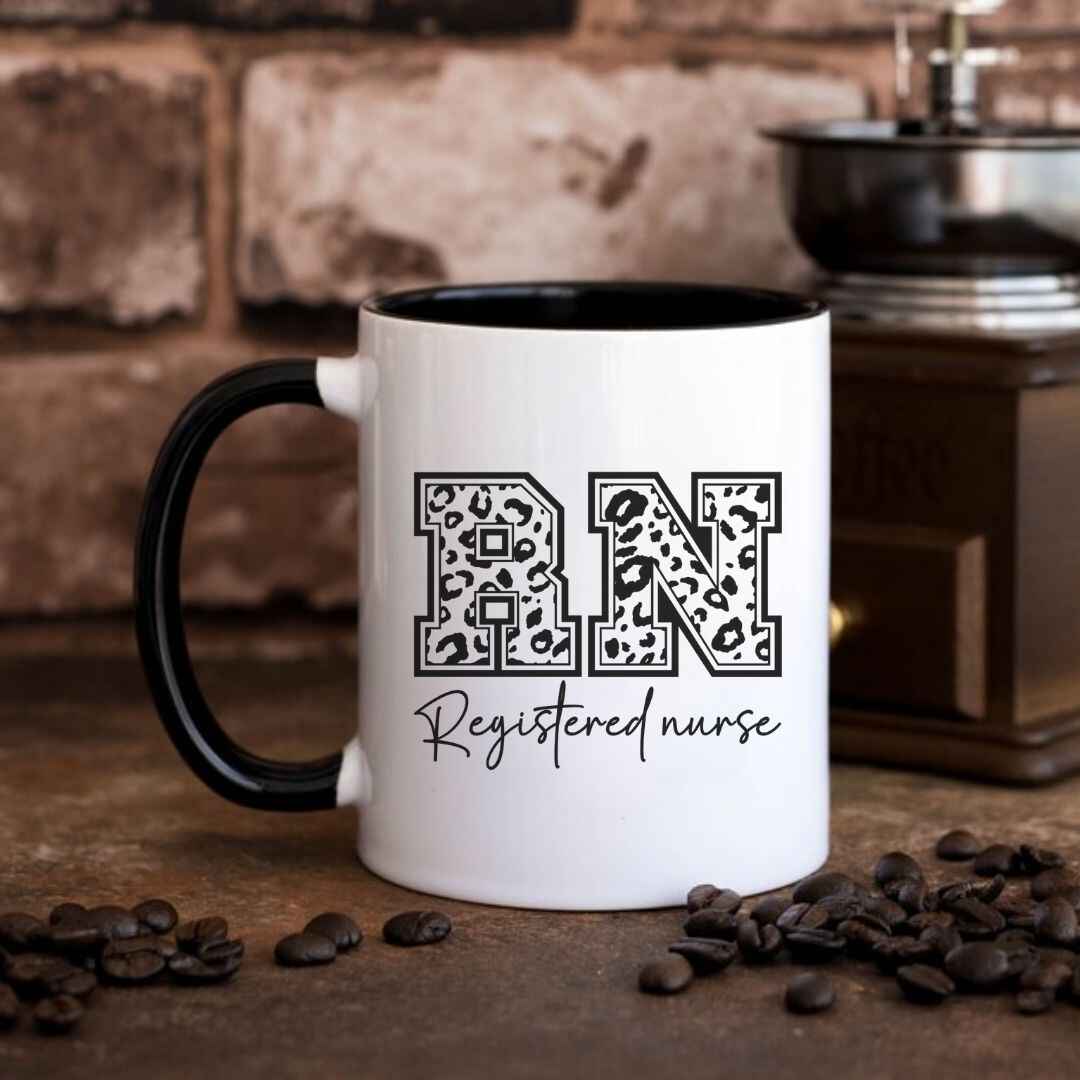 Registered Nurse Leopard Print Mug