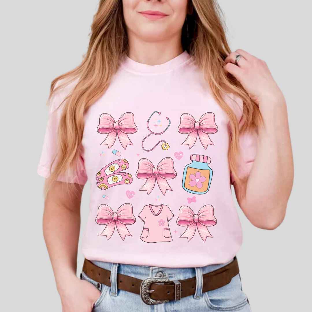 Girly Coquette Nurse T-shirt