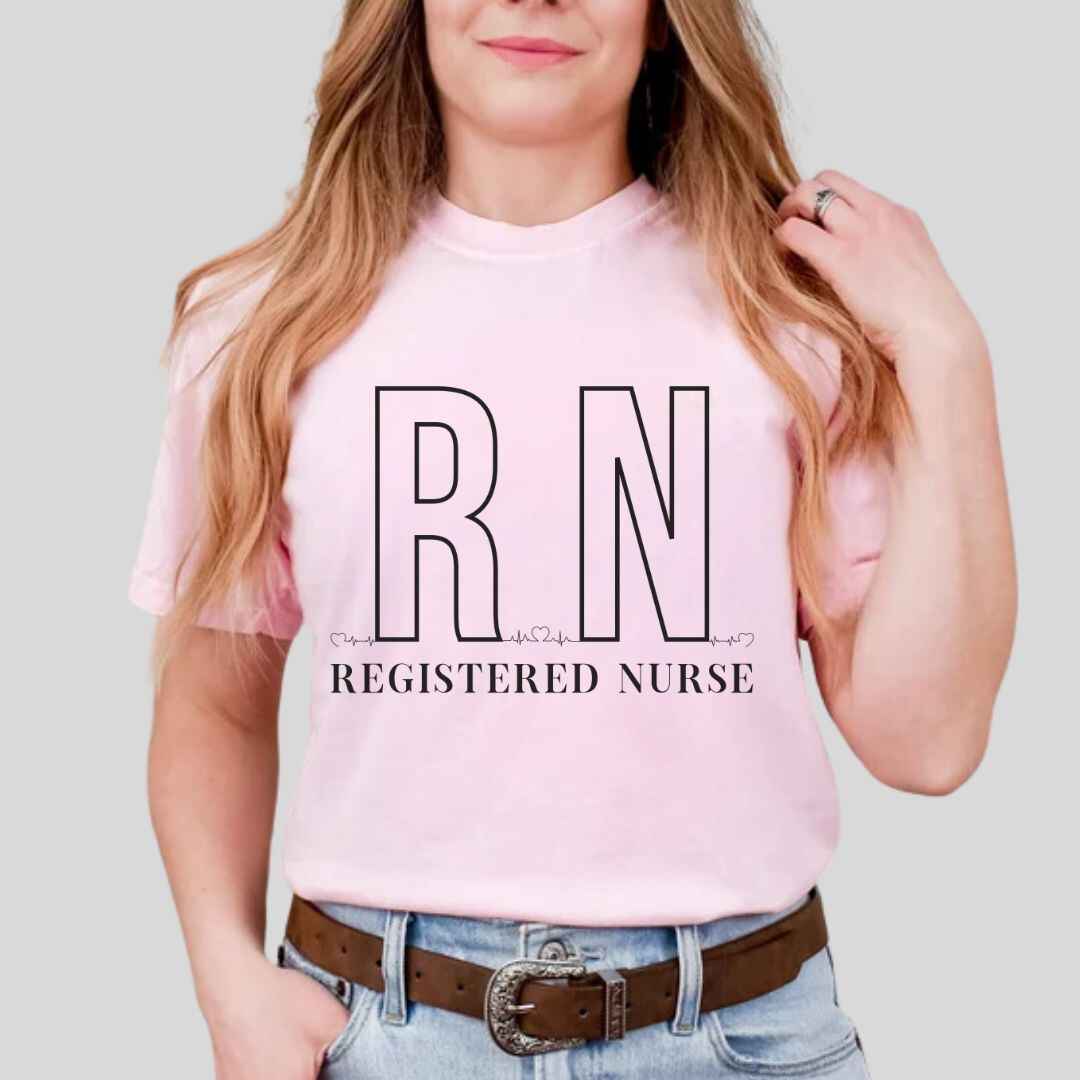 Registered Nurse RN EKG Minimalist T-shirt