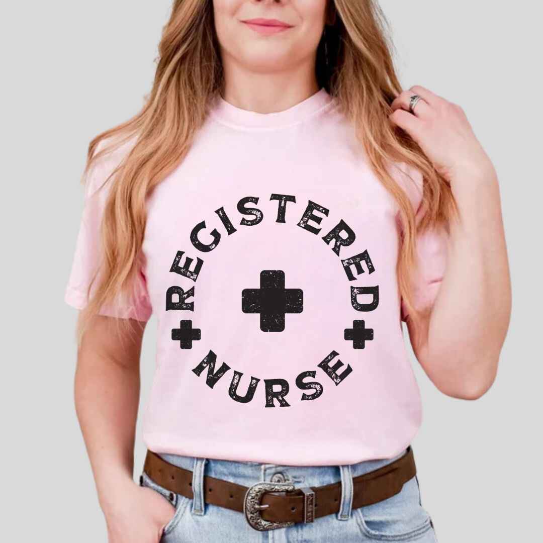 Rustic Registered Nurse T-shirt