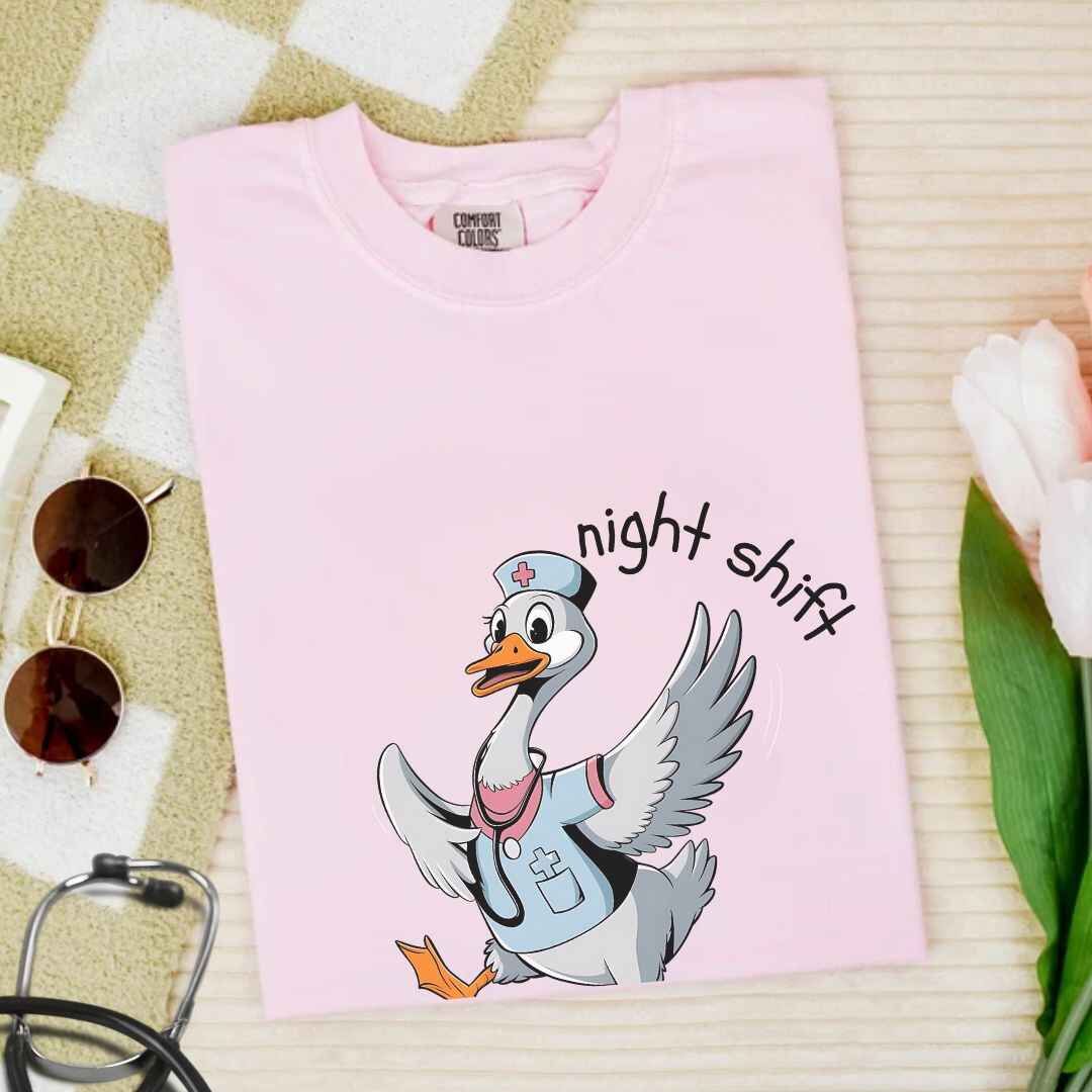 Night Shift Silly Goose Funny T-shirt