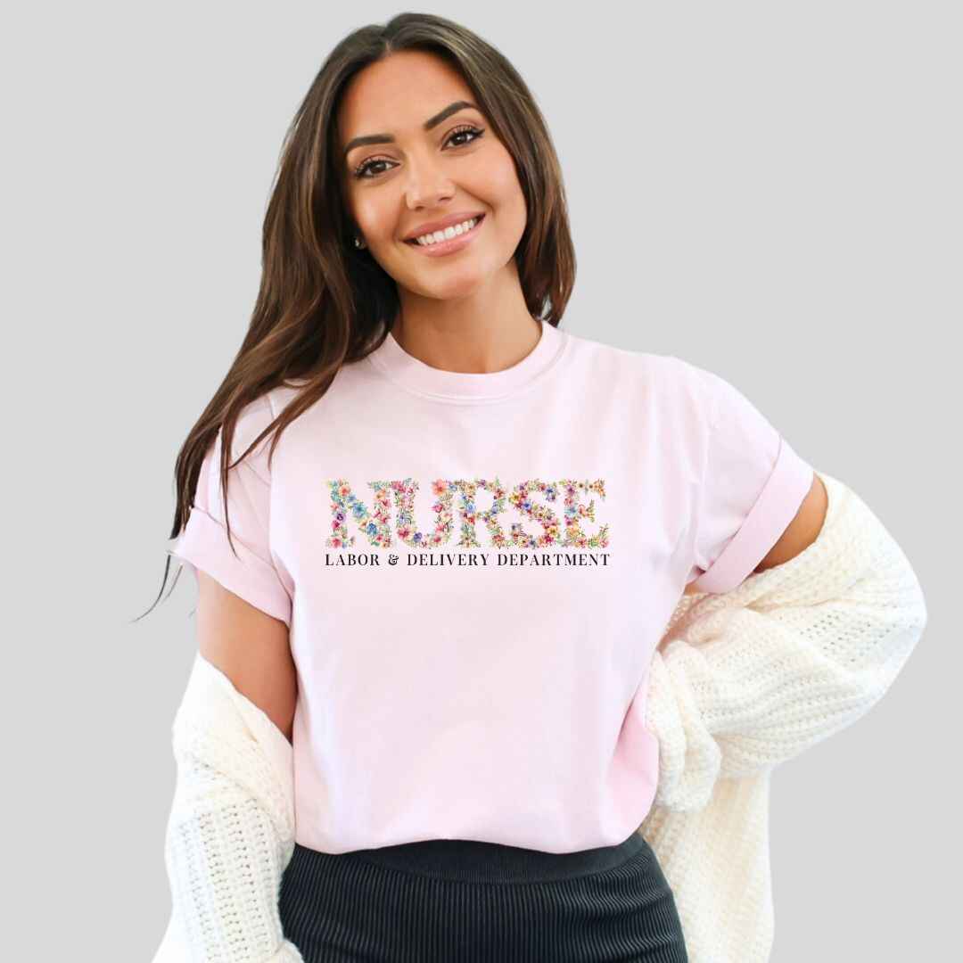L&D Department Floral T-shirt