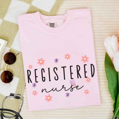 Registered Nurse Floral T-shirt