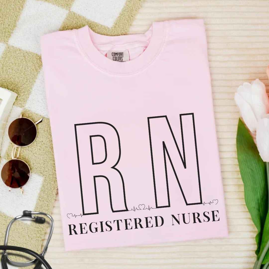 Registered Nurse RN EKG Minimalist T-shirt