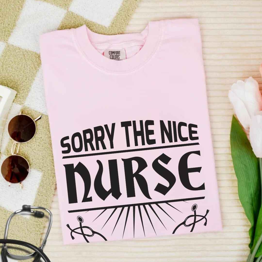 The Nice Nurse Is On Vacation Funny T-shirt