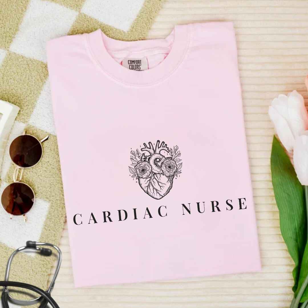 Cardiac Nurse Heart Anatomy Minimalist T-shirt