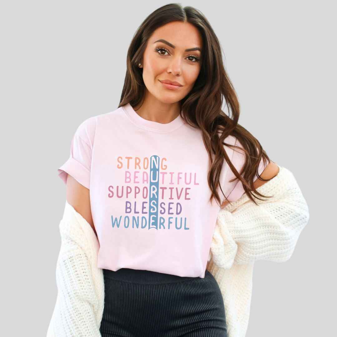 Retro Nurse Scrabble T-shirt