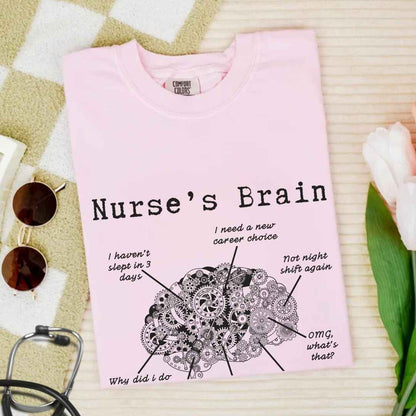 Nurse's Brain Funny T-shirt