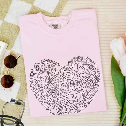 For The Love Of Medicine Heart T-shirt