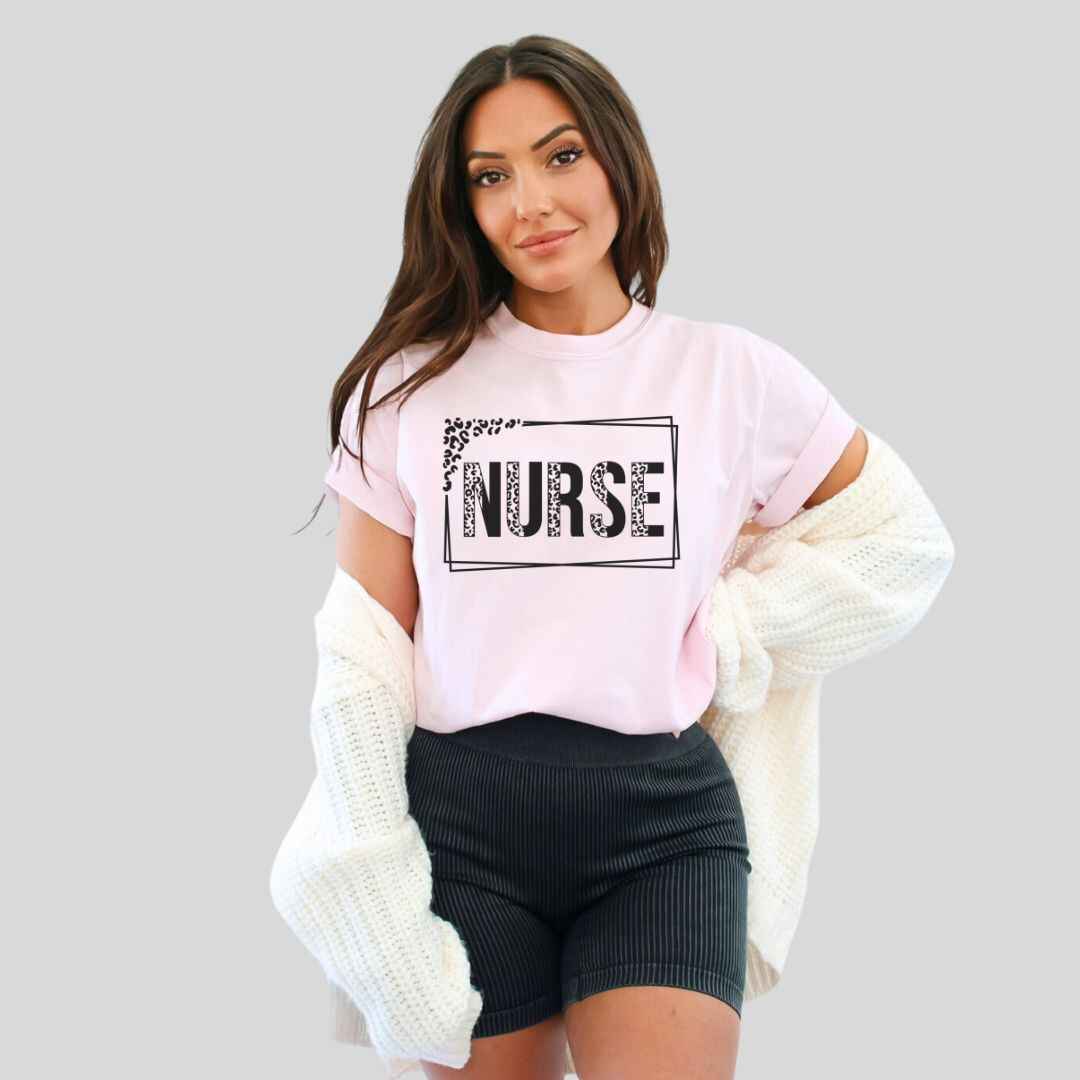 Nurse Leopard Print T-shirt