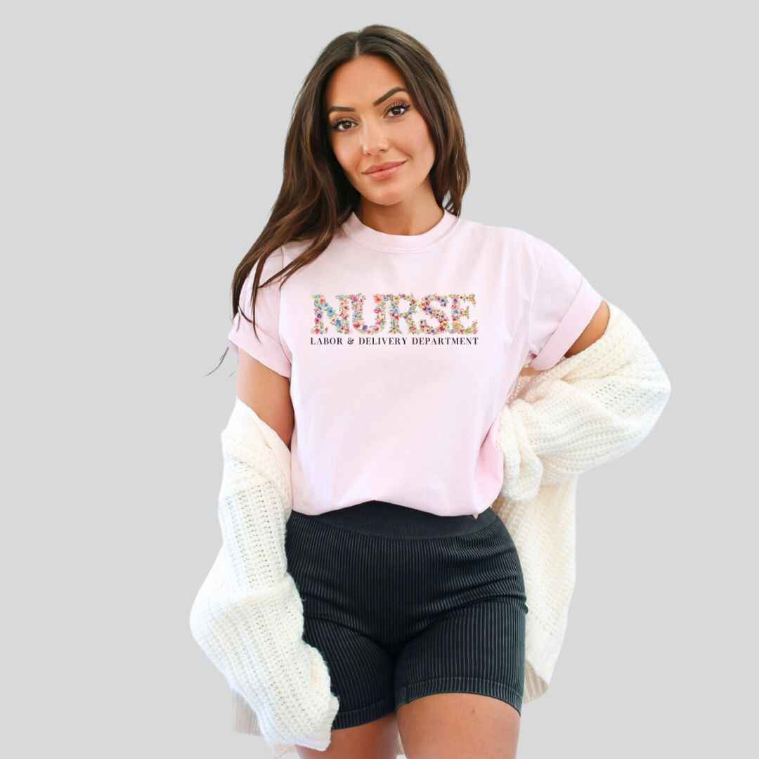 L&D Department Floral T-shirt
