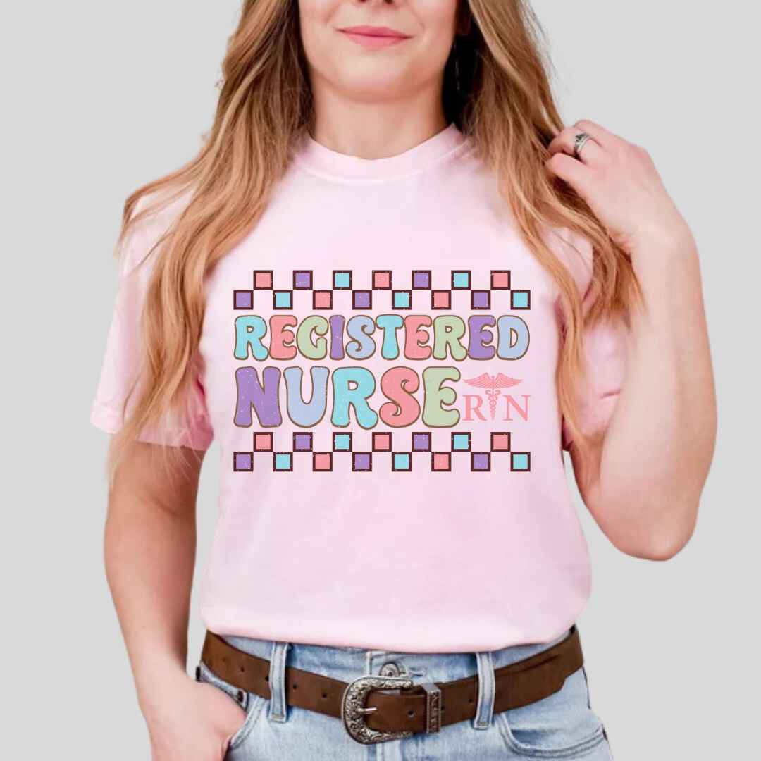 Registered Nurse Retro T-shirt