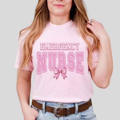 Emergency Nurse College Coquette T-shirt